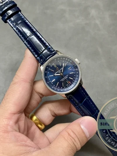 Replica Breitling Navitimer Women Blue Crocodile 35mm A17395161C1P1 - Swiss-Made Clone Watch