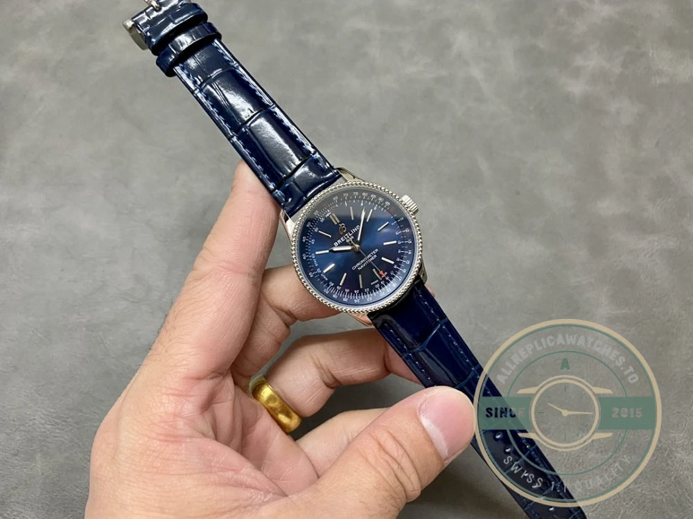 Replica Breitling Navitimer Women Blue Crocodile 35mm A17395161C1P1 - Swiss-Made Clone Watch
