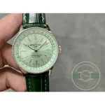 Replica Breitling Navitimer Women Green Dial Crocodile 35mm A17395361L1P1 - High-Grade Replica Watch