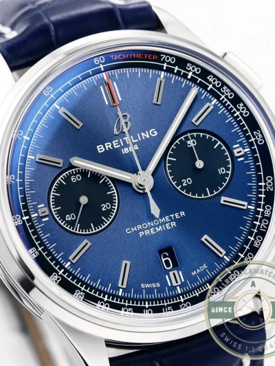 Replica Breitling Premier Blue Dial 42 mm AB0118221C1P1 - Affordable Super Clone Watch