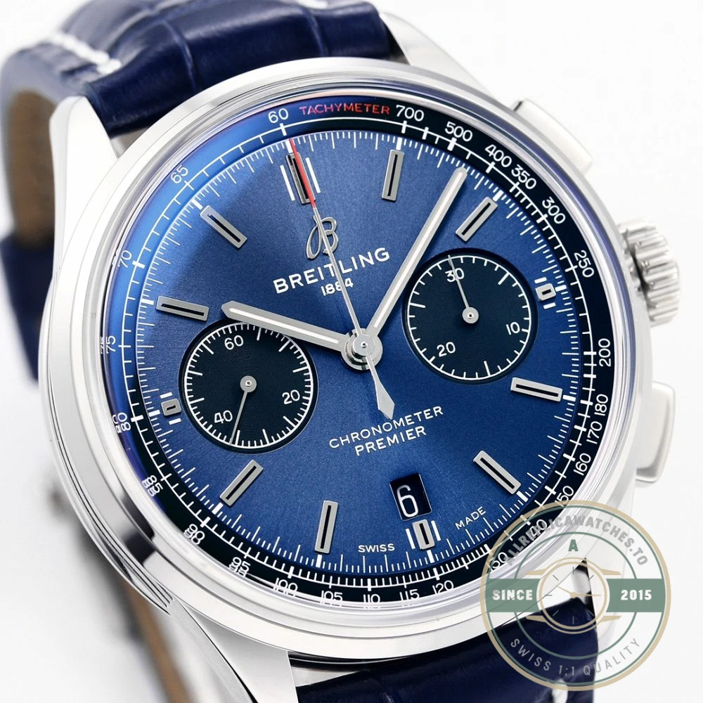 Replica Breitling Premier Blue Dial 42 mm AB0118221C1P1 - Affordable Super Clone Watch