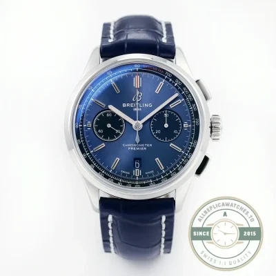Replica Breitling Premier Blue Dial 42 mm AB0118221C1P1 - Best Quality Replica Watch