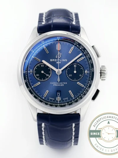 Replica Breitling Premier Blue Dial 42 mm AB0118221C1P1 - Best Quality Replica Watch