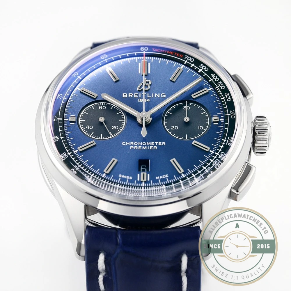 Replica Breitling Premier Blue Dial 42 mm AB0118221C1P1 - Luxury Replica Watch