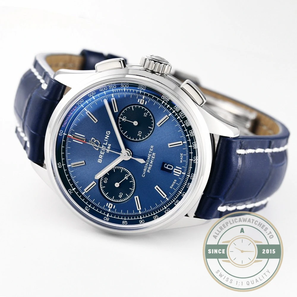 Replica Breitling Premier Blue Dial 42 mm AB0118221C1P1 - Luxury Replica Watch