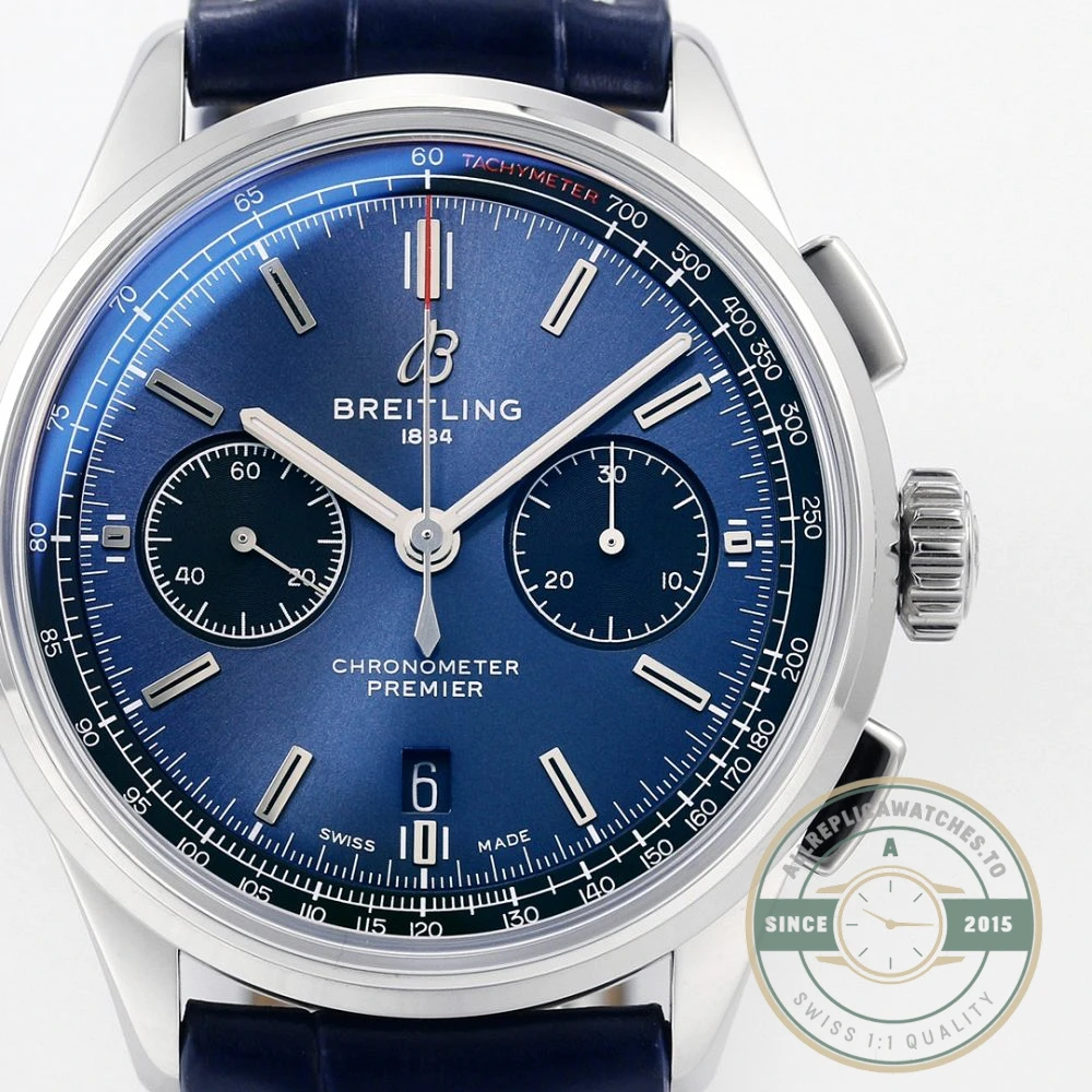 Replica Breitling Premier Blue Dial 42 mm AB0118221C1P1 - Top-Tier Swiss Replica Watch