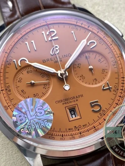 Replica Breitling Premier Copper Dial 42 mm AB0145331K1P2 - Factory Super Clone Watch