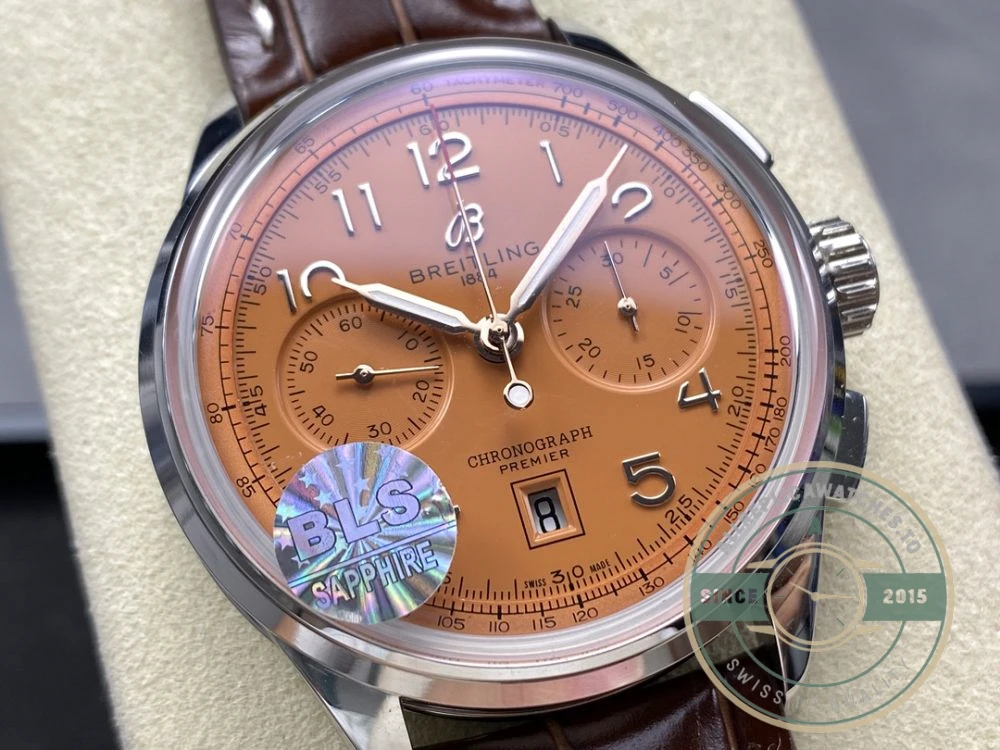 Replica Breitling Premier Copper Dial 42 mm AB0145331K1P2 - Factory Super Clone Watch