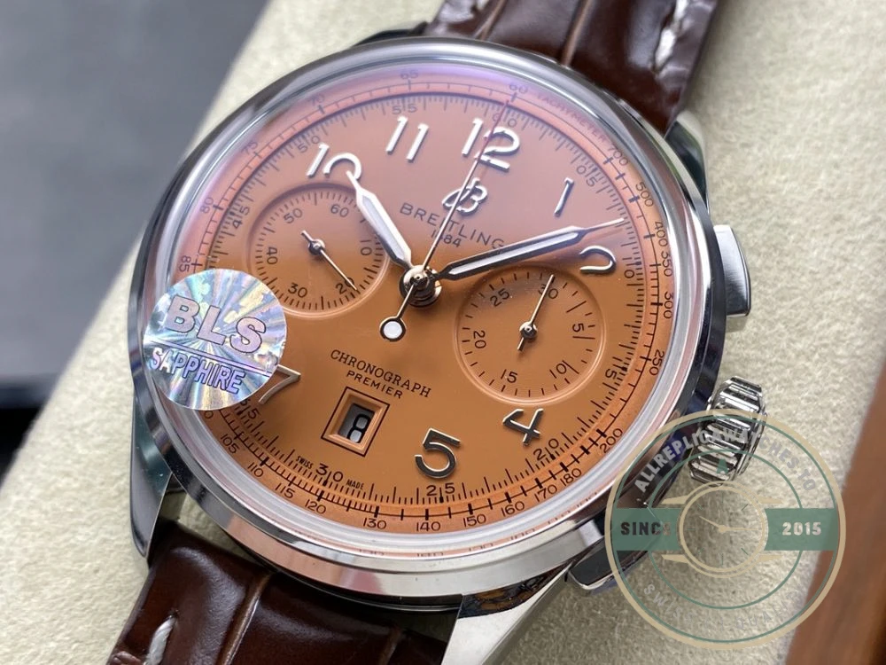 Replica Breitling Premier Copper Dial 42 mm AB0145331K1P2 - Affordable Super Clone Watch