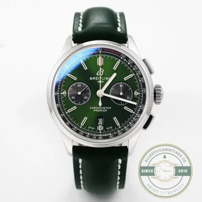 Replica Breitling Premier Green Dial 42 mm AB0118221L1P1 - Top-Tier Swiss Replica Watch