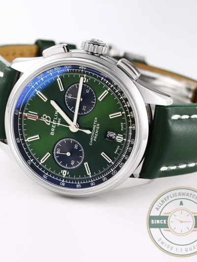 Replica Breitling Premier Green Dial 42 mm AB0118221L1P1 - Luxury Replica Watch