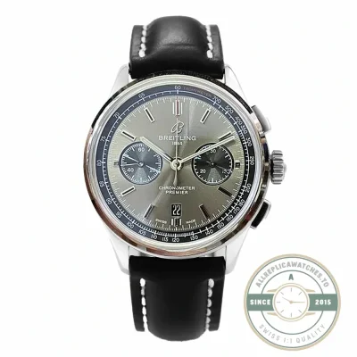 Replica Breitling Premier Grey Dial 42 mm AB0118221B1P1 - Budget Luxury Replica Watch