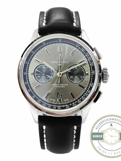 Replica Breitling Premier Grey Dial 42 mm AB0118221B1P1 - Budget Luxury Replica Watch