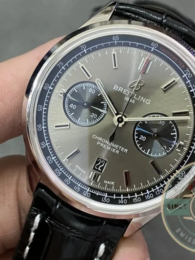 Replica Breitling Premier Grey Dial 42 mm AB0118221B1P1 - Premium Super Clone Watch