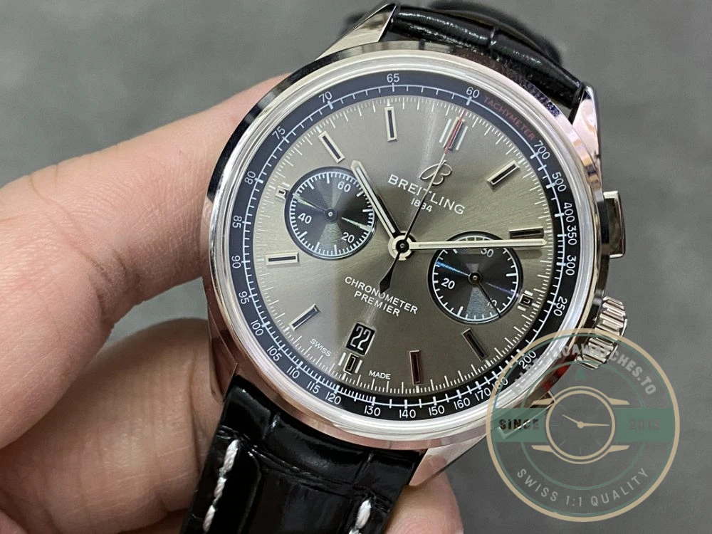 Replica Breitling Premier Grey Dial 42 mm AB0118221B1P1 - Premium Super Clone Watch