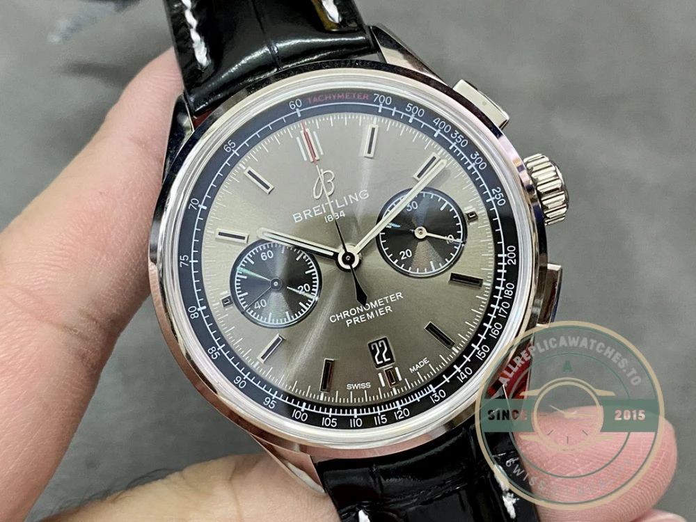Replica Breitling Premier Grey Dial 42 mm AB0118221B1P1 - Premium Super Clone Watch