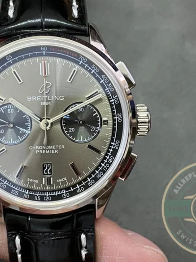 Replica Breitling Premier Grey Dial 42 mm AB0118221B1P1 - Factory Super Clone Watch