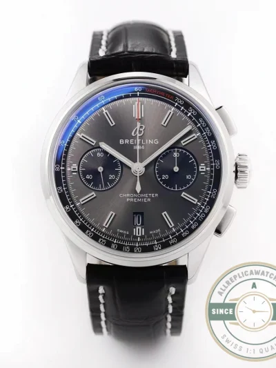 Replica Breitling Premier Men Crocodile 42 mm AB0118221B1P1 - Swiss Movement Replica Watch