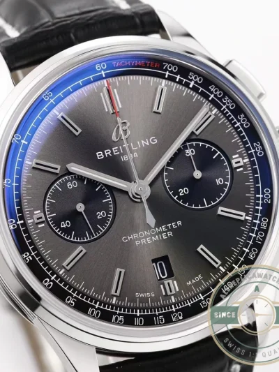 Replica Breitling Premier Men Crocodile 42 mm AB0118221B1P1 - Luxury Replica Watch