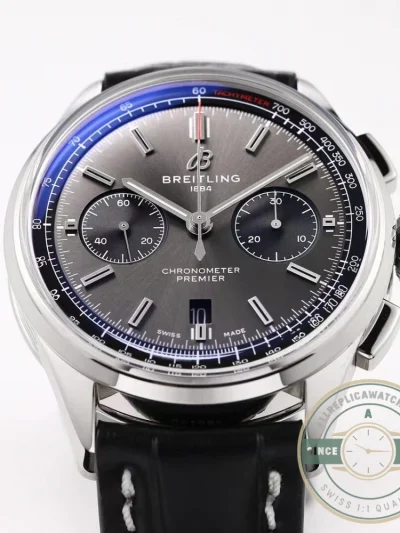 Replica Breitling Premier Men Crocodile 42 mm AB0118221B1P1 - Luxury Replica Watch