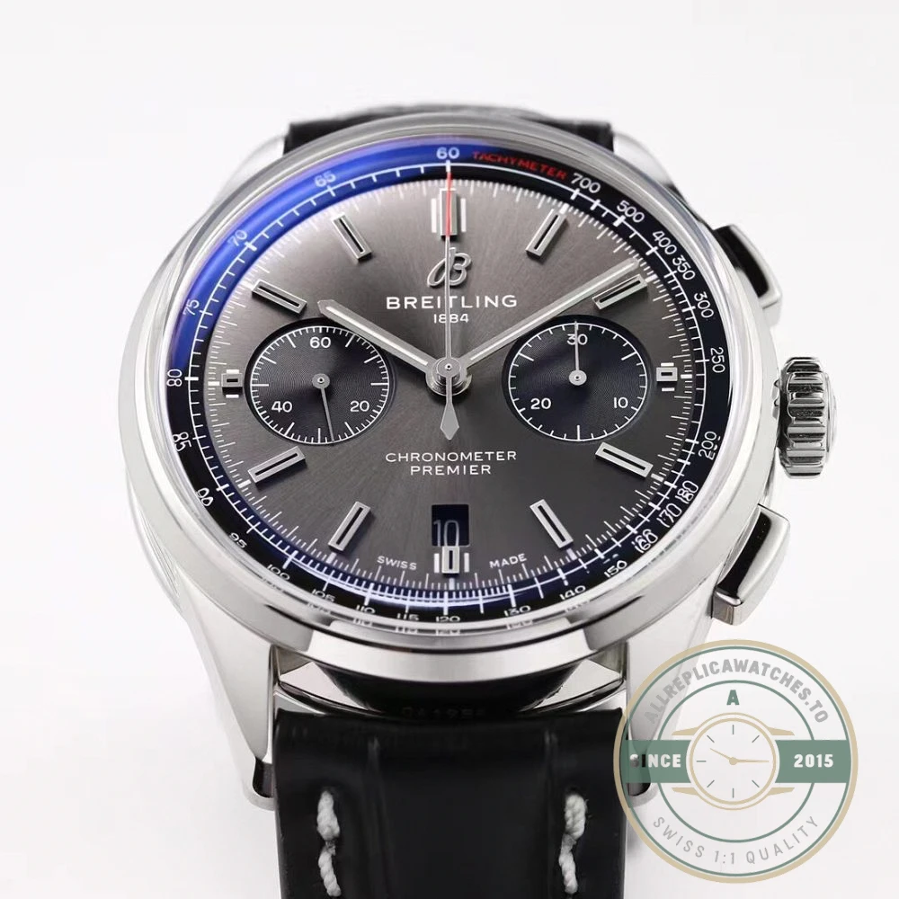 Replica Breitling Premier Men Crocodile 42 mm AB0118221B1P1 - Luxury Replica Watch