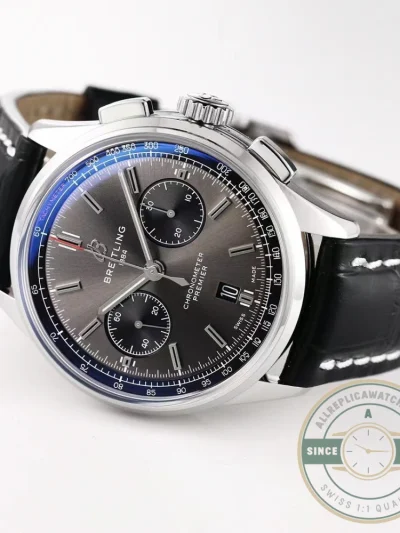 Replica Breitling Premier Men Crocodile 42 mm AB0118221B1P1 - Premium Super Clone Watch