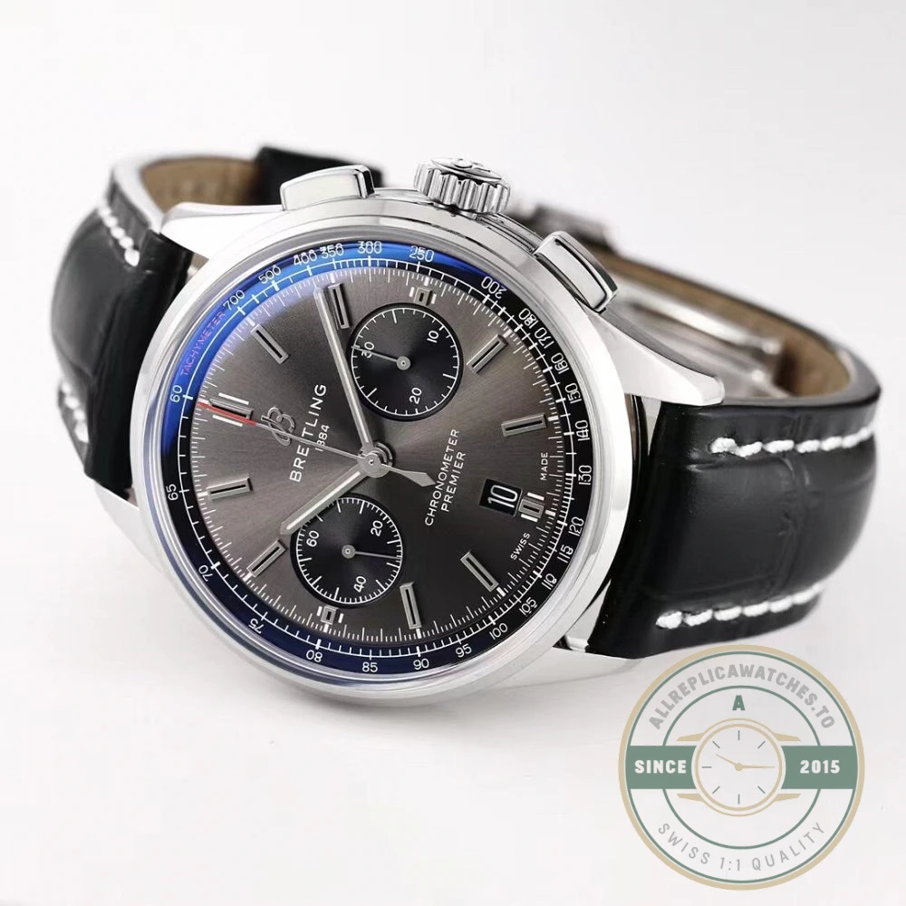 Replica Breitling Premier Men Crocodile 42 mm AB0118221B1P1 - Premium Super Clone Watch