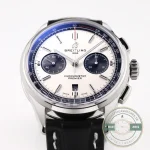 Replica Breitling Premier Silver Dial 42 mm AB0118221G1P2 - Budget Luxury Replica Watch
