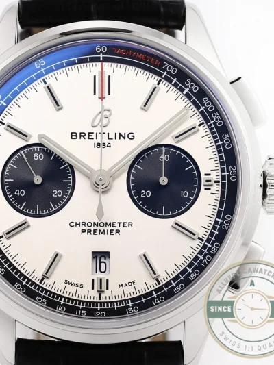 Replica Breitling Premier Silver Dial 42 mm AB0118221G1P2 - High-Grade Replica Watch