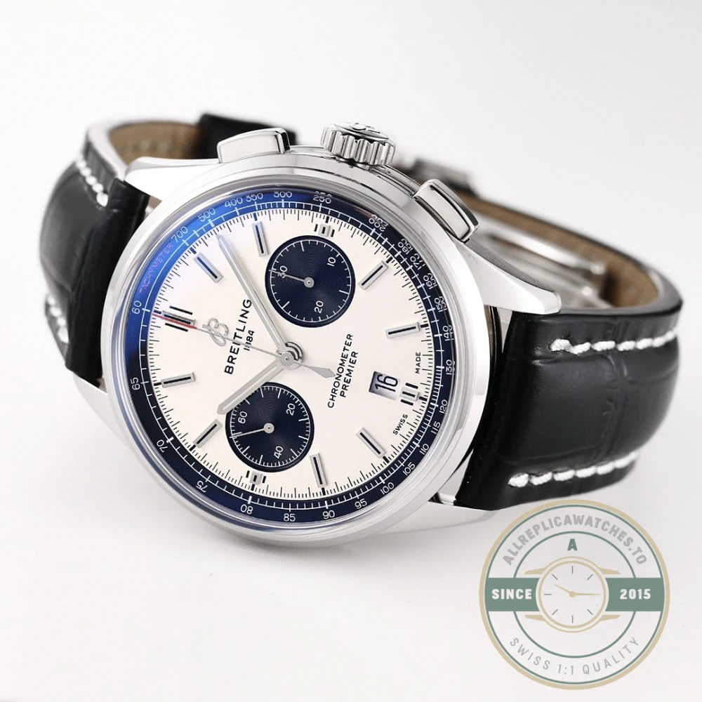 Replica Breitling Premier Silver Dial 42 mm AB0118221G1P2 - Swiss-Made Clone Watch