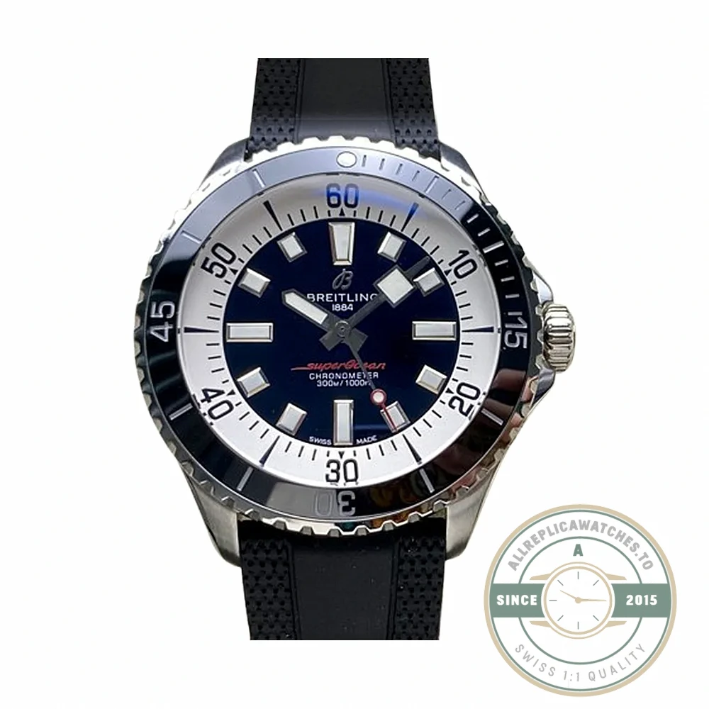 Replica Breitling Superocean Black Dial Stainless Steel 42 mm A17375211B1S1 - Factory Super Clone Watch