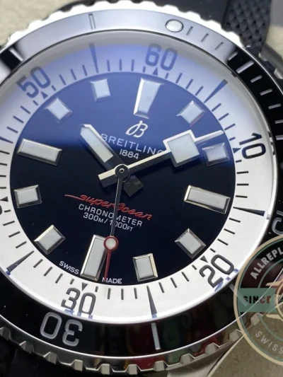 Replica Breitling Superocean Black Dial Stainless Steel 42 mm A17375211B1S1 - Premium Super Clone Watch