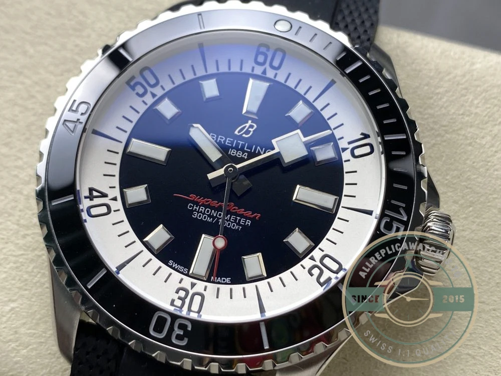 Replica Breitling Superocean Black Dial Stainless Steel 42 mm A17375211B1S1 - Premium Super Clone Watch