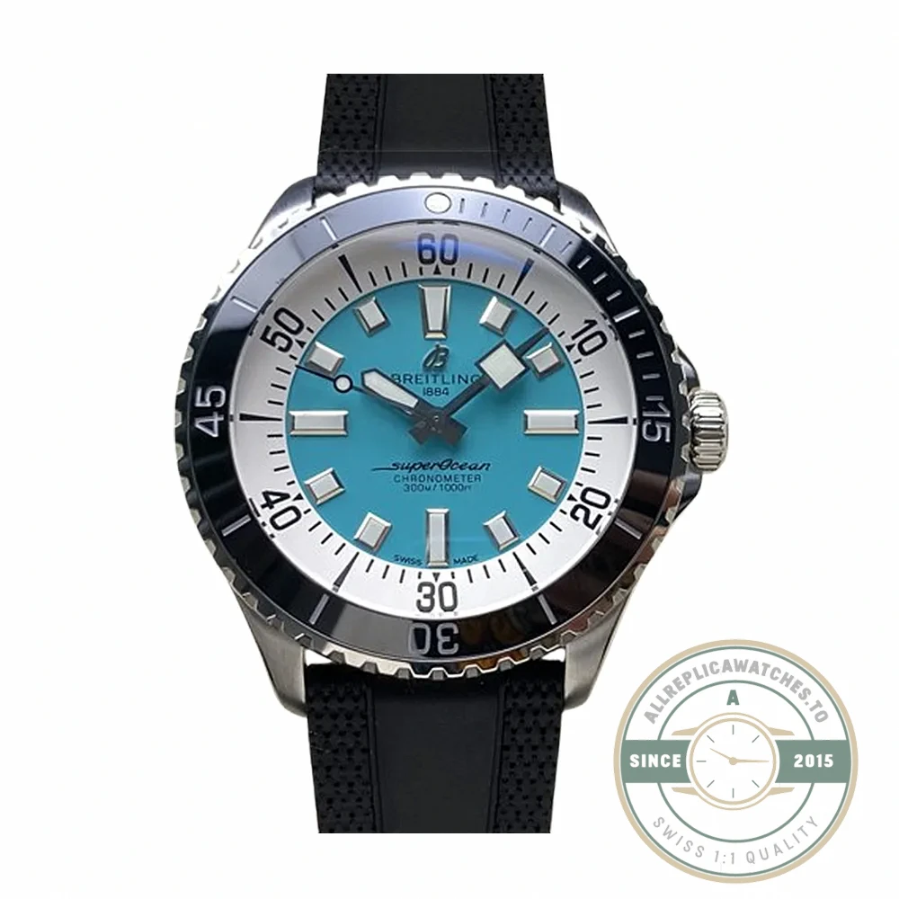 Replica Breitling Superocean Green 44 mm A17376211L2S1 - Budget Luxury Replica Watch