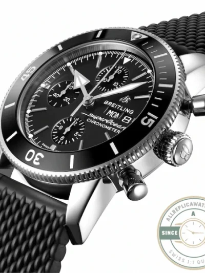 Replica Breitling Superocean Heritage Men Automatic Black Rubber Watch A13313121B1S1 - 1:1 Swiss Replica Watch
