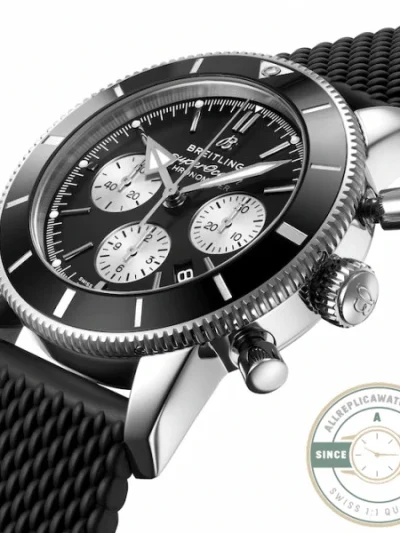 Replica Breitling Superocean Heritage Men Automatic Black Rubber Watch AB0162121B1S1 - Swiss-Made Clone Watch