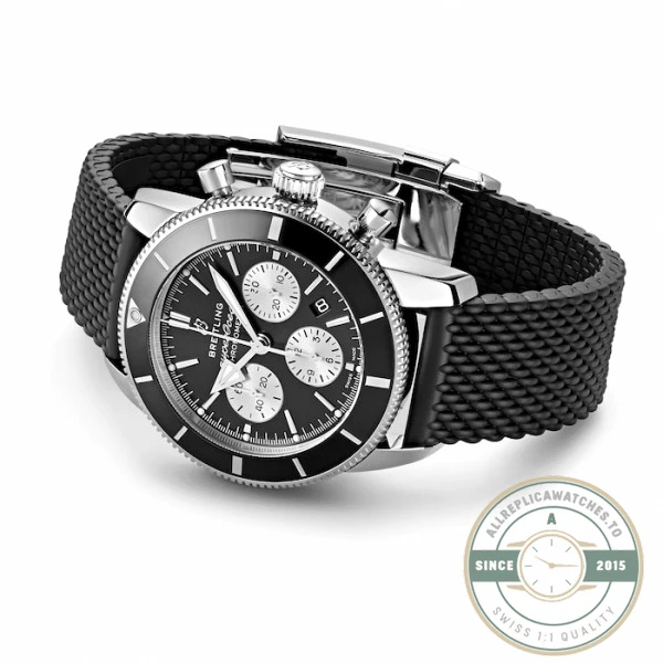 Replica Breitling Superocean Heritage Men Automatic Black Rubber Watch AB0162121B1S1 - Premium Super Clone Watch