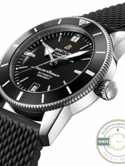 Replica Breitling Superocean Heritage Men Automatic Black Rubber Watch AB2010121B1S1 - Affordable Super Clone Watch