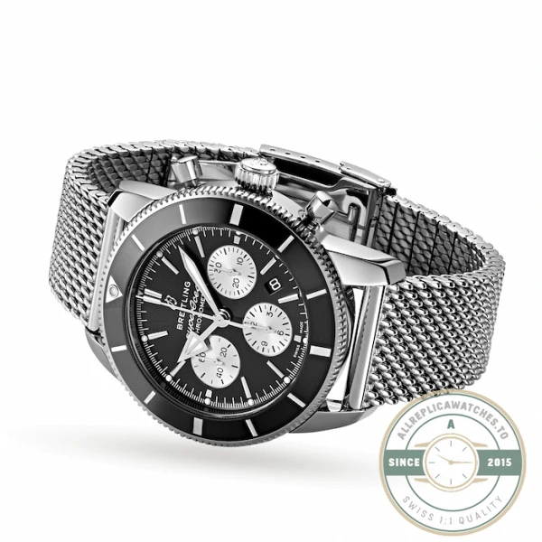 Replica Breitling Superocean Heritage Men Automatic Black Stainless Steel Watch AB0162121B1A1 - Best Quality Replica Watch