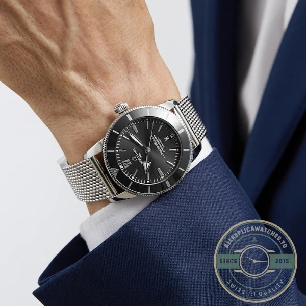 Replica Breitling Superocean Heritage Men Automatic Black Stainless Steel Watch AB2030121B1A1 - Premium Super Clone Watch