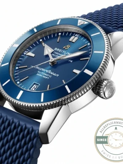 Replica Breitling Superocean Heritage Men Automatic Blue Rubber Watch AB2010161C1S1 - Swiss Movement Replica Watch