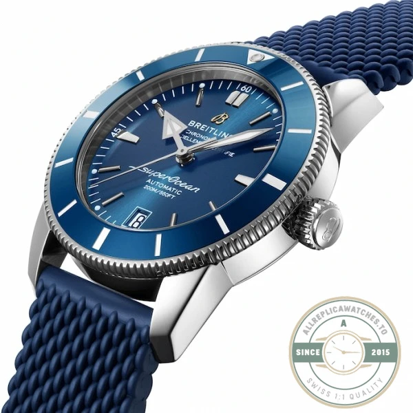 Replica Breitling Superocean Heritage Men Automatic Blue Rubber Watch AB2010161C1S1 - Swiss Movement Replica Watch
