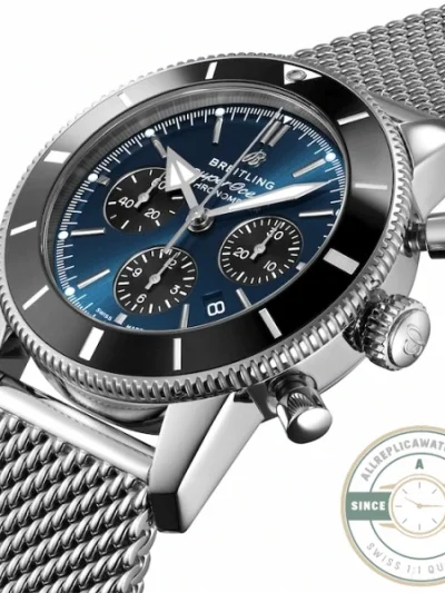 Replica Breitling Superocean Heritage Men Automatic Blue Stainless Steel Watch AB0162121C1A1 - Affordable Luxury Replica Timepiece