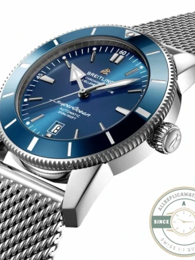 Replica Breitling Superocean Heritage Men Automatic Blue Stainless Steel Watch AB2020161C1A1 - Best Quality Replica Watch