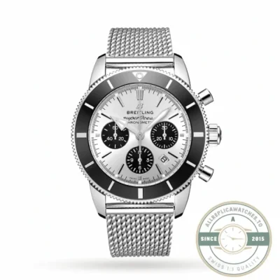 Replica Breitling Superocean Heritage Men Automatic Silver Stainless Steel Watch AB0162121G1A1 - Affordable Luxury Replica Timepiece