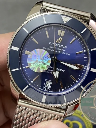 Replica Breitling Superocean Men Blue Dial Stainless Steel 42 mm AB2010161C1A1 - Best Quality Replica Watch
