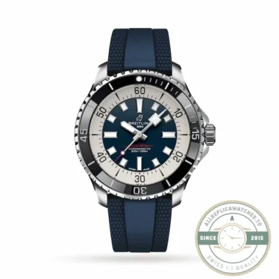 Replica Breitling Superocean Men Blue Rubber 44 mm A17376211C1S1 - Top-Tier Swiss Replica Watch
