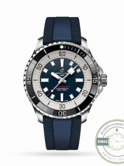Replica Breitling Superocean Men Blue Rubber 44 mm A17376211C1S1 - Top-Tier Swiss Replica Watch