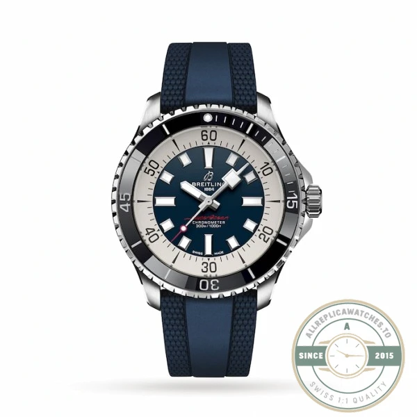 Replica Breitling Superocean Men Blue Rubber 44 mm A17376211C1S1 - Top-Tier Swiss Replica Watch