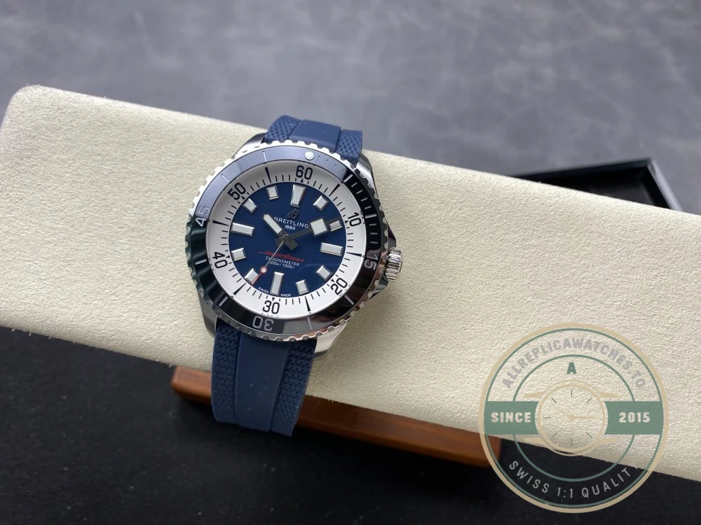 Replica Breitling Superocean Men Blue Rubber 44 mm A17376211C1S1 - High-Grade Replica Watch